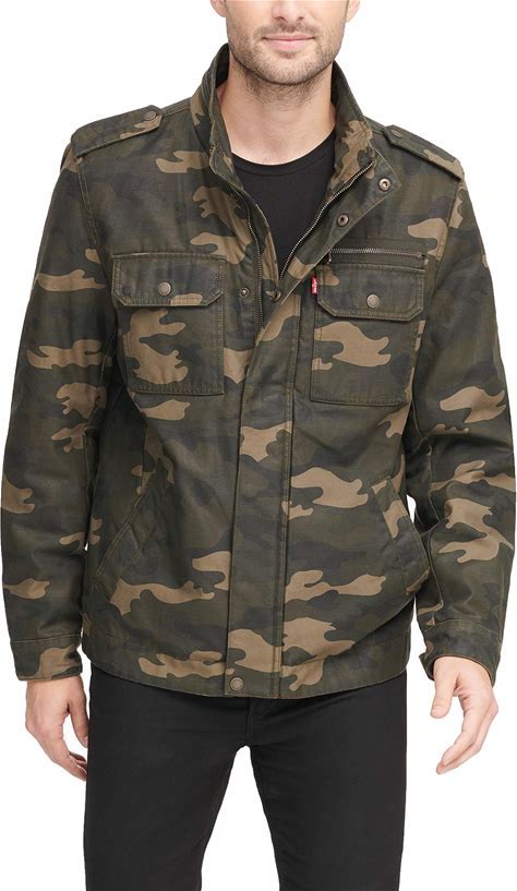 Levi's Men's Washed Cotton Military Jacket